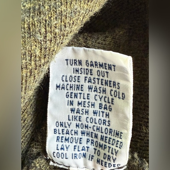 Polo Ralph Lauren Men’s XXL Quarter Zip Mock Neck Pullover Olive Green Cotton - Picture 8 of 10